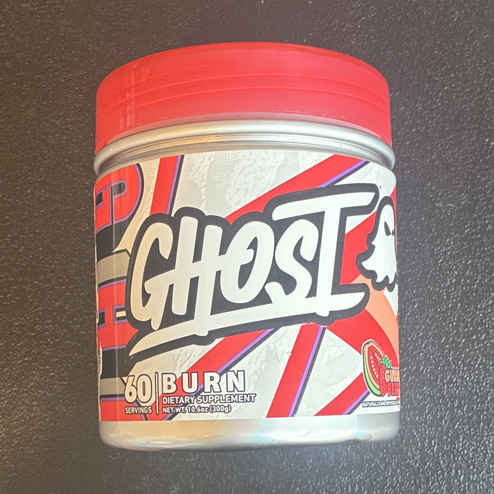 GHOST Burn Dietary Supplement Powder Guava Berry 60 Servings ex 04/28