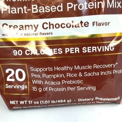 Essential Elements Plant Protein Creamy Chocolate 17oz 20 Servings Vegan Non-GMO