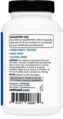 Nutricost HMB (Beta-Hydroxy Beta-Methylbutyric) 1000mg 120 Capsules, 60 Servings