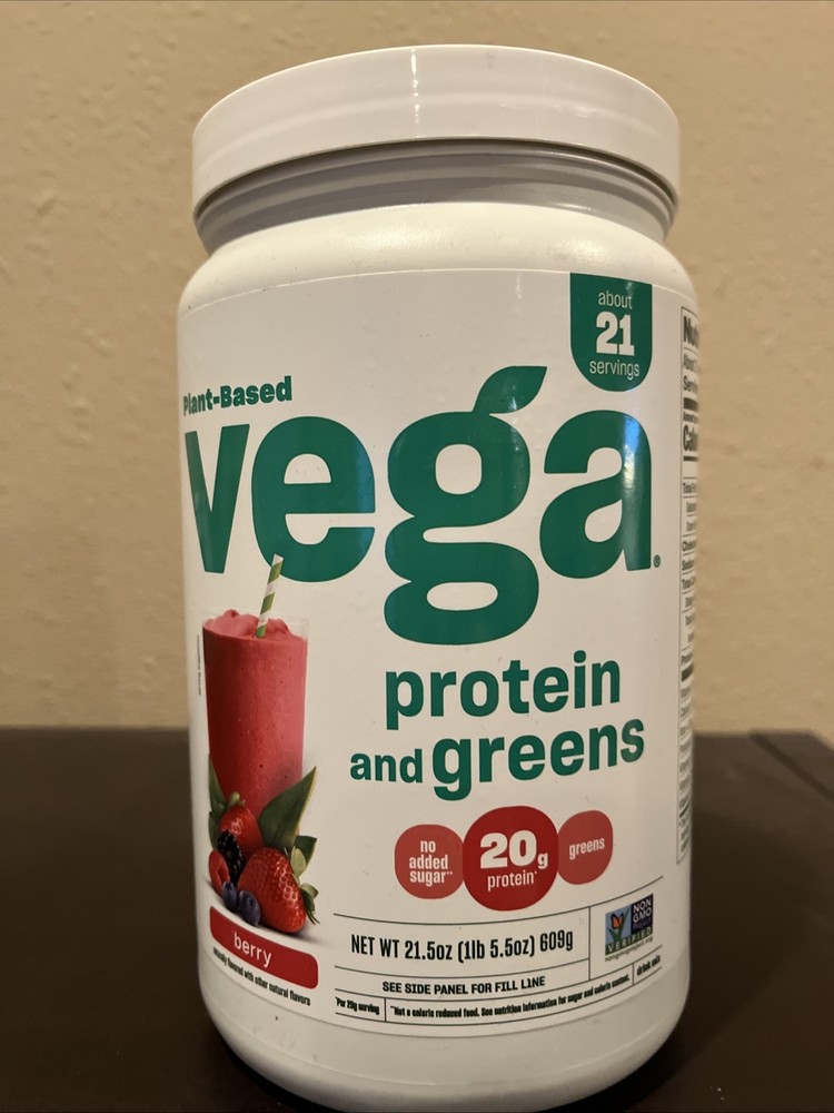 Plant Based Protein and Greens, Berry, 1 lb 5.5 oz (609 g)