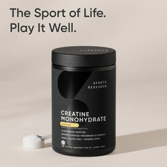 Sports Research® Creatine Monohydrate – Gain Lean Muscle, Improve Performance an