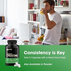 Banned Substance Tested Creatine Capsules – 50 Servings for Strength & Recovery