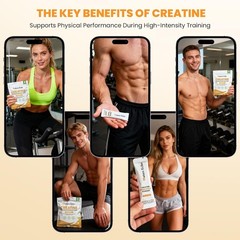 High-Quality Creatine Monohydrate – 10 Travel Packs for On-the-Go Muscle Energy