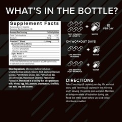 High-Potency Creatine X3 Capsules – 60 Gluten-Free Caplets for Athletes