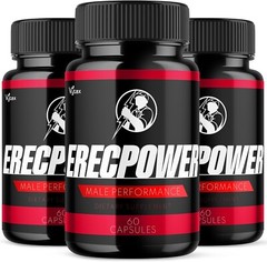 (3 Pack) Erecpower for Men | Advanced Formula Male Support Pills (!80 Capsules)