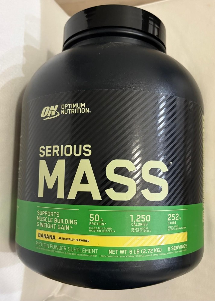 ON OPTIMUM NUTRITION-SERIOUS MASS – 6LB -Exp Date 2027