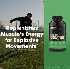 Optimum Nutrition 100% Pure Micronized Creatine Monohydrate 2500mg 300 Capsules
