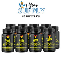 Total Test- Bodybuilding & Men’s Health Support- 12 Bottles- 1080 Capsules