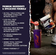 Ghost Legend All Out V2 Pre-Workout Powder Orange Cream – 20 Serv Exp 09/2026