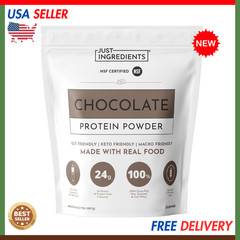 Just Ingredients Chocolate Protein Powder | Grass-Fed Whey Protein | Chocolate