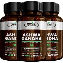 Ashwagandha 700mg 90 – 360 Vegan Caps – Stress Relief, Sleep, Energy & Libido
