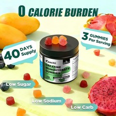 Creatine Monohydrate Gummies for Men and Women, 3000mg Creatine,120 Count.