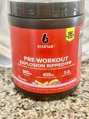 SixStar Pre-Workout Explosion Ripped 2.0 Powder Pink Lemonade 228g 320mg