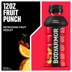 BODYARMOR sports Drink Fruit punch 12 fl oz Bbottles Hydration 8 Pack…