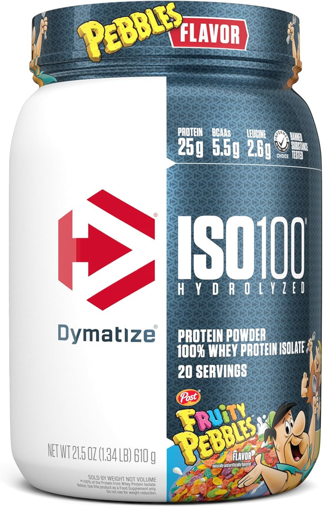 DYMATIZE ISO100® Hydrolyzed Protein Powder 100% Whey Protein Isolate 20 Servings