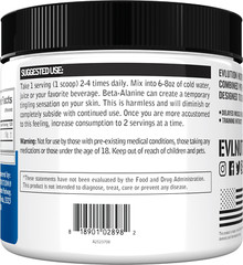 Evlution Nutrition Beta-Alanine – Supports Muscle Endurance – 125 Servings