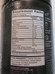 Optimum Nutrition Platinum Igniter 13.4 Oz 20 Servings Cherry Lime Punch OPENED