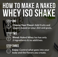 NAKED Chocolate Whey Isolate Protein, Grass-Fed, 24 Servings