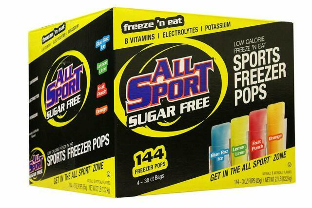 All Sport Sugar Free Freezer Pops Variety Pack – 144 CT