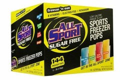 All Sport Sugar Free Freezer Pops Variety Pack – 144 CT