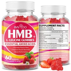 BVIVLOO HMB and L-Leucine Gummies – 3000mg Combined HMB & L-Leucine per Servi…