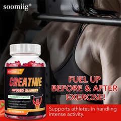 Creatine Monohydrate Gummies Muscle Gain 5000 mg per serving (5 g)