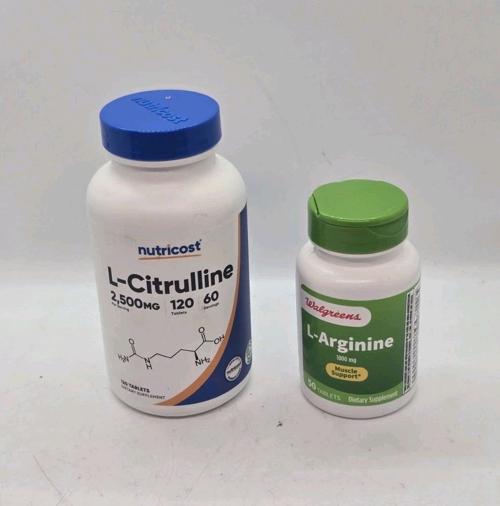 Nutricost L-Citrulline 2500mg & L-Arginine 1000Mg