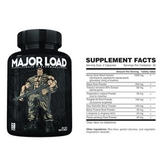 2 PACK LOT Major Load Testosterone Booster MALE ENHANCEMENT Supplement goat weed