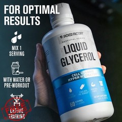 Jacked Factory Liquid Glycerol Pre Workout Pump Unflavored 60 Servings