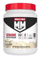 Lot Of 2 Muscle Milk Ultimate Lean Muscle Protein Powder Vanilla Crème 1.93lb Ea