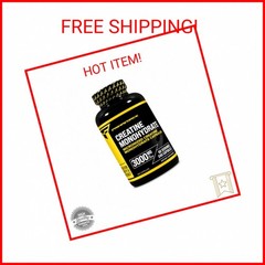 Primaforce Creatine Monohydrate Capsules – 240 Capsules, 3,000mg per Serving, Gl