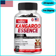 New Zealand Kangaroo Essence w/ Maca 120 Capsules Support Men’s Health – NEW