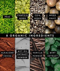 Truvani Organic Mint Chocolate Vegan Protein Powder, 12.38 Ounces