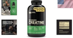 300 Capsules of Pure Micronized Creatine Monohydrate – Boost Strength & Power