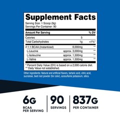 Nutricost BCAA Powder (Watermelon) 90 Servings – 6000mg Per Serving