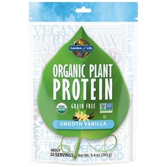 Garden Of Life Organic Plant Protein Vanilla Flavor Protein Powder Probiotics