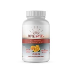 Nutrisavers Vitamin C Ascorbic Acid 1000 MG -High Absorption Dietary Supplement