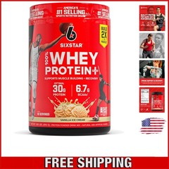 SIXSTAR Whey Isolate Protein Powder – 18 Servings of Vanilla Cream Delight