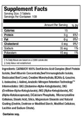 MuscleMeds CARNIVOR Ultra-Concentrated 100% Pure Premium Beef Aminos 300 Tablets