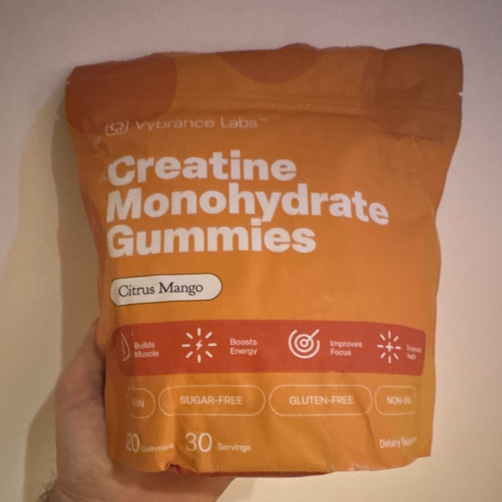 Vybrance Labs Creatine Monohydrate Gummies Citrus Mango Sugar-Free 120ct
