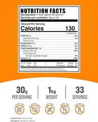 BulkSupplements Peanut Flour – Vegan Protein Powder – 30g Per Serving
