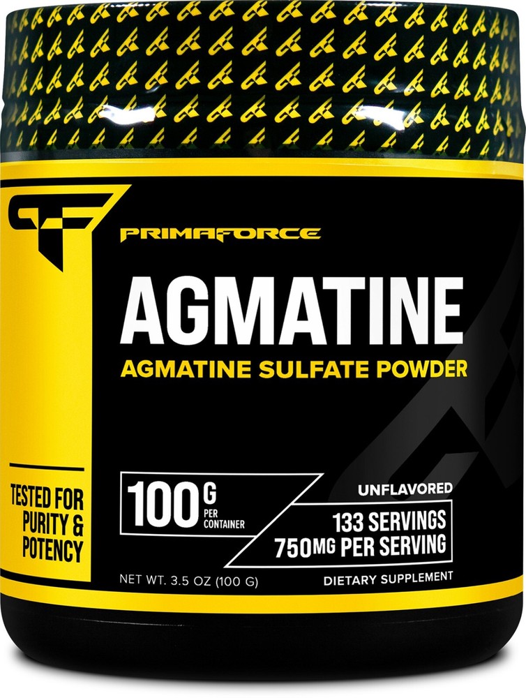 PrimaForce Agmatine Sulfate Powder, 100 Grams, for Nitric Oxide and Performance