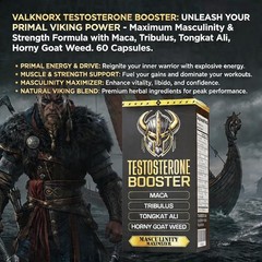 Testosterone Booster for Men Primal Viking (3Rd Party Tested) Maca, Horny Goat W