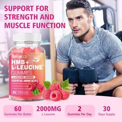 MEENCCD HMB and L-Leucine Gummies 3000mg HMB and Leucine Amino Acid for Muscl…