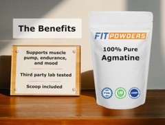 Agmatine Sulfate Powder 100 Grams – 100% Pure US Lab Tested: with Dosage Scoop
