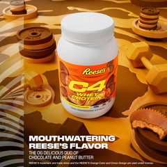 C4 Whey Protein Powder, Reese’S Peanut Butter Cup Flavor, 25G of Protein, 18 Ser