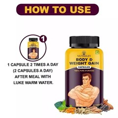 BODYBUILDER MASS GAINER CAPSULE FOR MUSCLE & WEIGHT GAIN 60 Caps USA