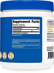 Nutricost L-Carnitine Tartrate 1000MG Per Serving 240 Caps 120 Servings