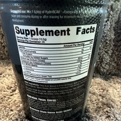 ProSupps HydroBCAA + Energy Grape Powder 35 Servings Gluten-Free Plant Based