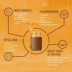 Sunwarrior Classic Plus Organic Vegan Protein Powder with BCAAs Pea Protein 750g
